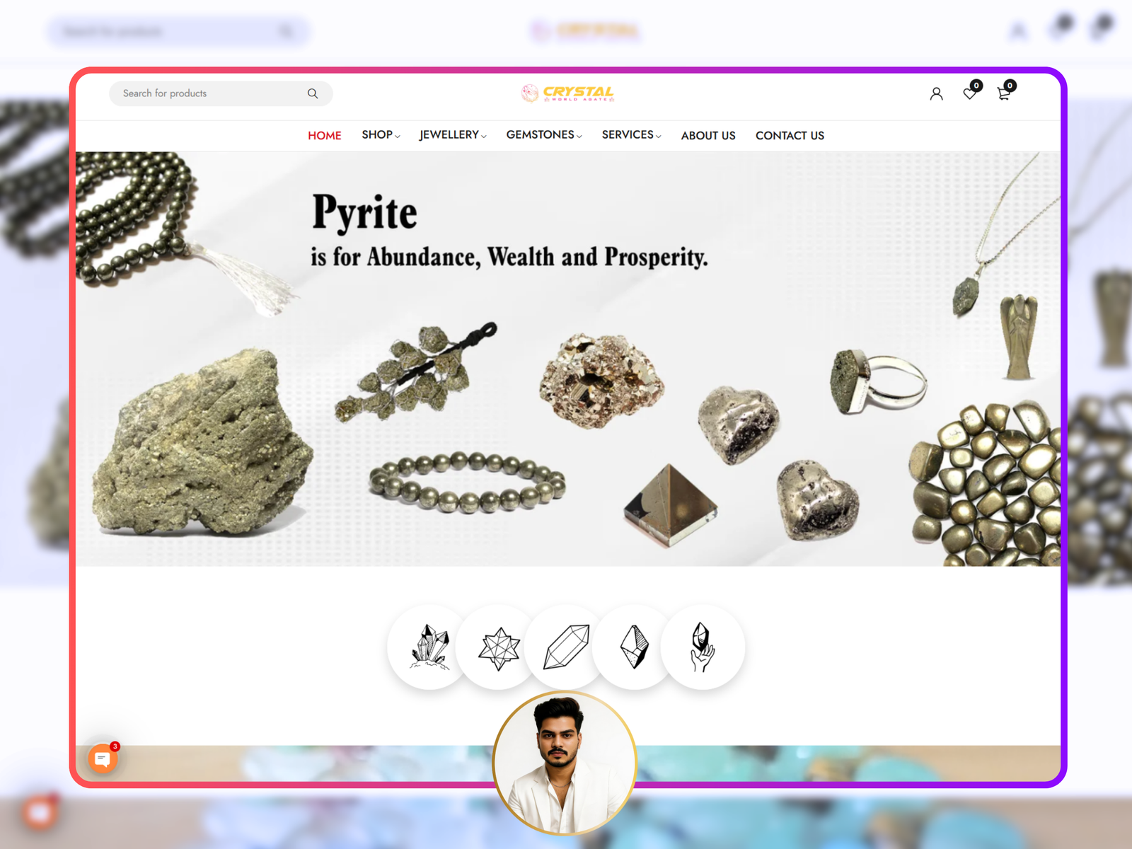 Crystal World Agate is a company that deals with Crystals and healing stones