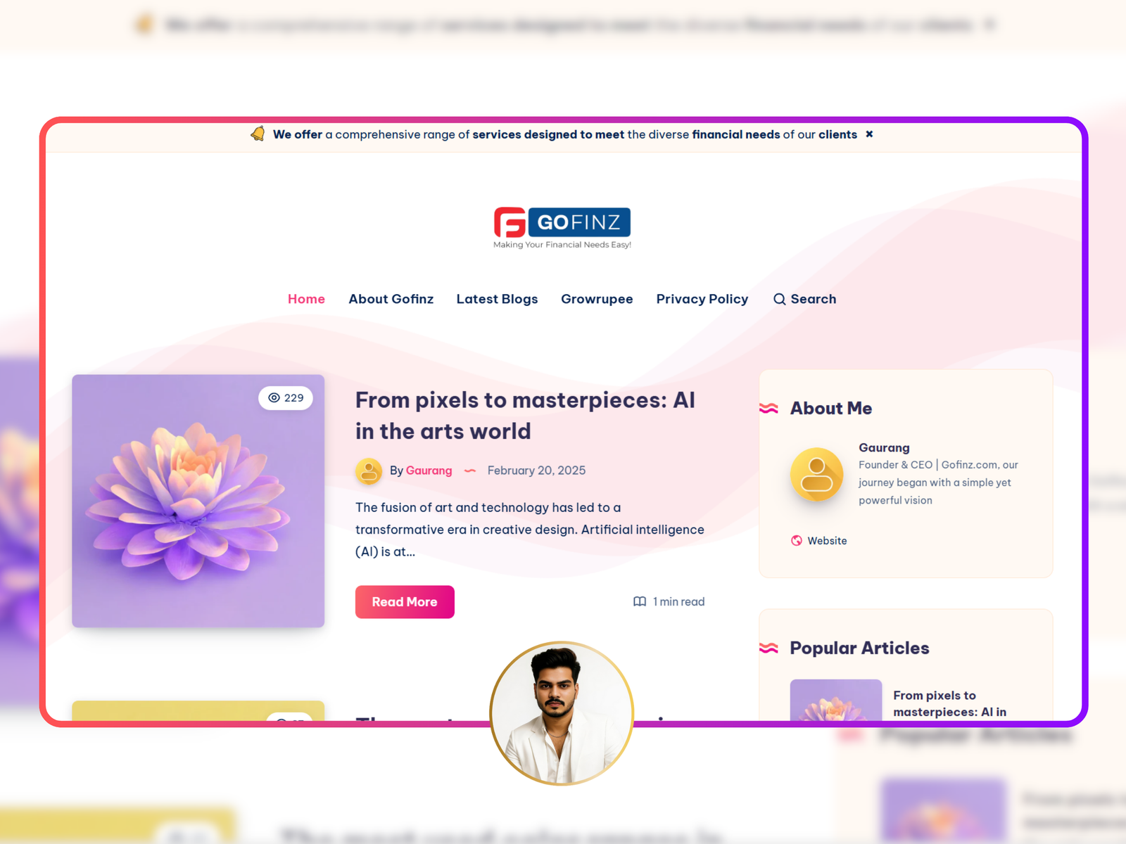 Gofinz Best Blogger Portal
