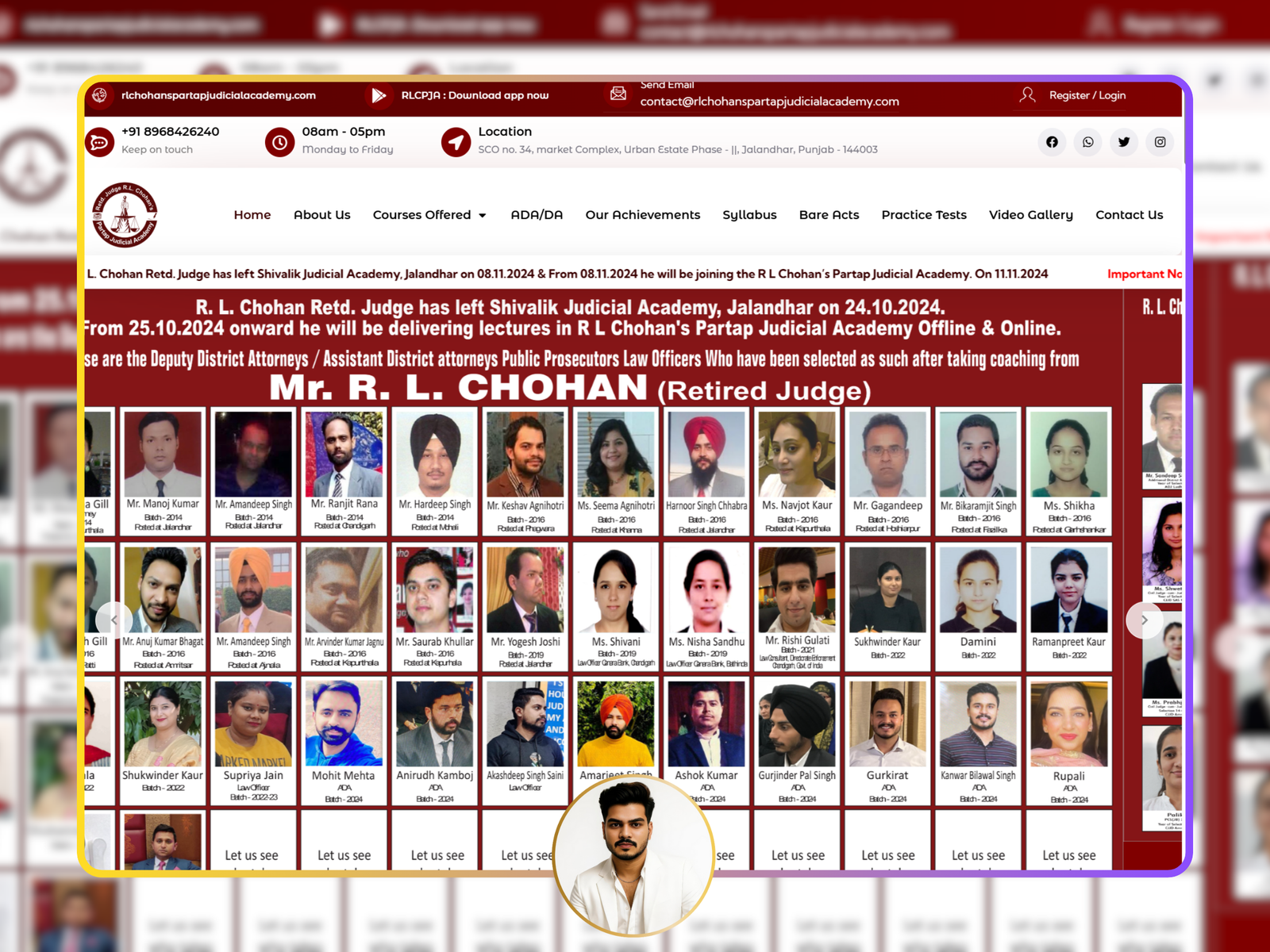 Rl Chohan's Pratap Judicial Academy