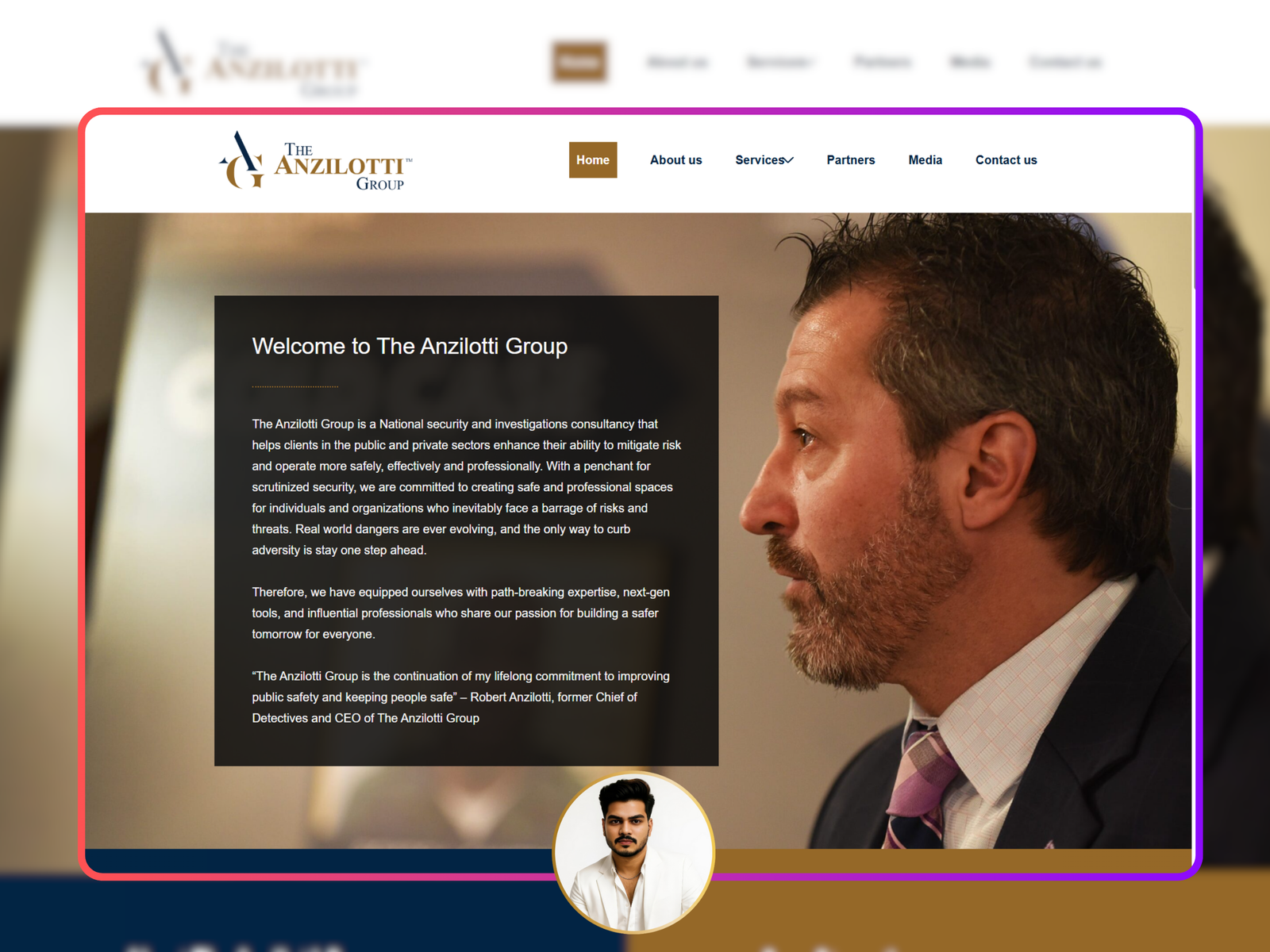 The Anzilotti Group is a National security and investigations consultancy that helps clients in the public and private sectors enhance their ability to mitigate risk and operate more safely